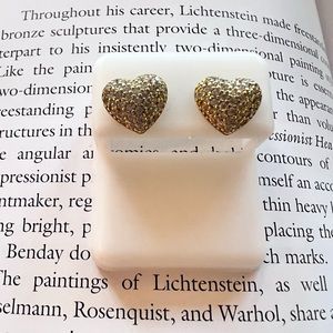 Heart with sirconia earrings